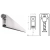 UE USZCZELKA OPADAJĄCA 1230 A 330mm (>280mm) [K5-505-1A-0330] Srebrny