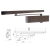 Assa Abloy Samozamykacz Assa Abloy DC135 z szyną ślizgową Brązowy 8014
