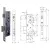 ISEO ZAMEK 92WB, E=30mm, 238x22x3mm Stal nierdzewna