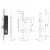 ISEO ZAMEK ELECTA 85WB, E=25mm, 290x22x3mm Stal nierdzewna