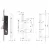 ISEO ZAMEK ELECTA 85WB, E=30mm, 290x22x3mm Stal nierdzewna