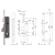 ISEO ZAMEK ELECTA 85WB, E=25mm, 290x24x3mm Stal nierdzewna