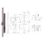ISEO ZAMEK BLINDO 92WB, E=25mm, 326x24x3mm Stal nierdzewna