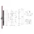 ISEO ZAMEK BLINDO 92WB, E=30mm, 326x24x3mm Stal nierdzewna