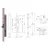 ISEO ZAMEK BLINDO 92WB, E=35mm, 326x24x3mm Stal nierdzewna