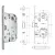STV ZAMEK MAGNETYCZNY 96WC E=50mm [KWADRAT 6mm] Chrom